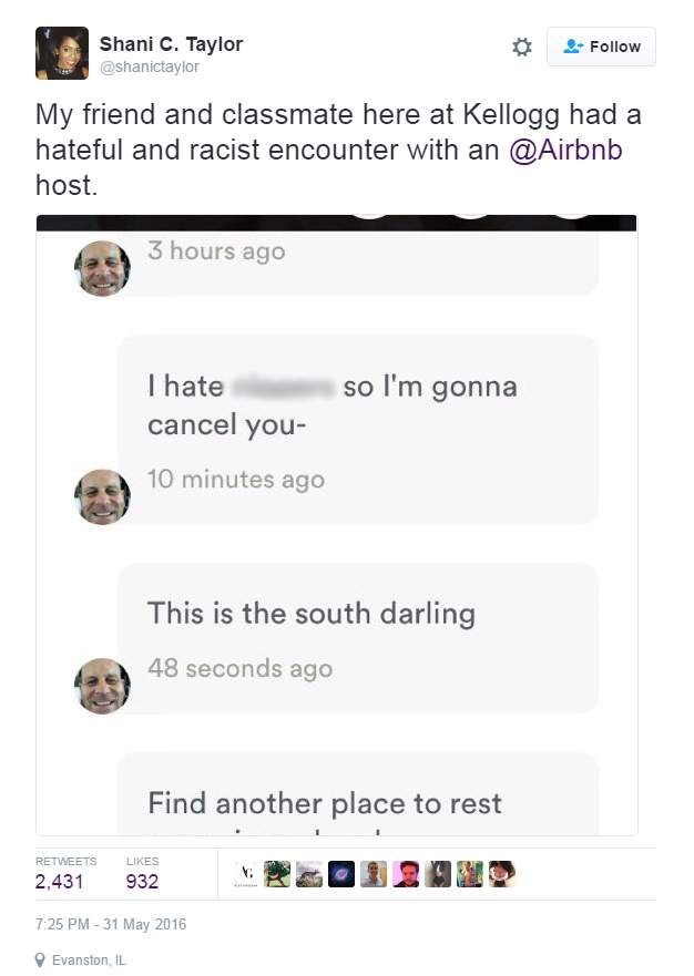 Airbnb’s alleged racism problem continues: North Carolina host removed following racist rant - image