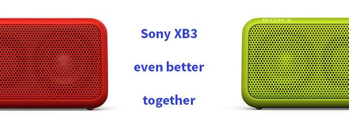 The Sony XB3 Bluetooth 24-hour battery speaker can pair for the best portable stereo