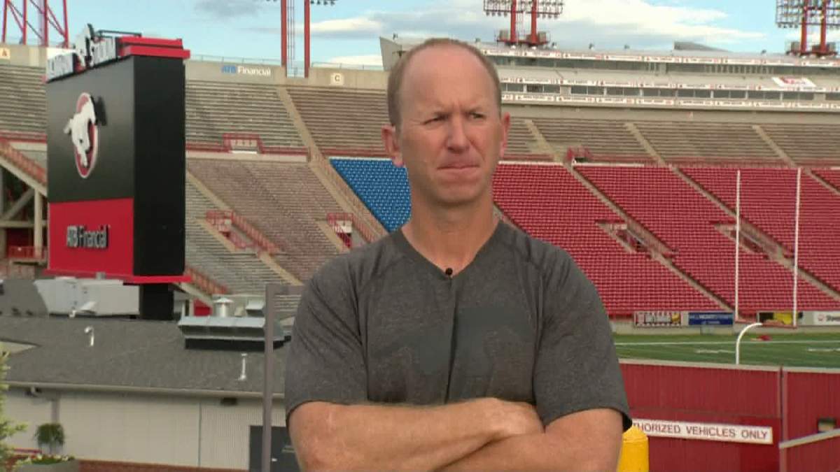 Stampeders Head Coach Dave Dickenson. 
