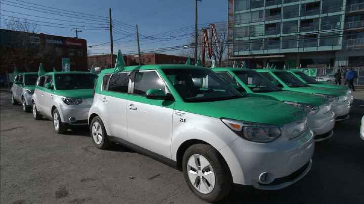 A Teo Taxi fleet.