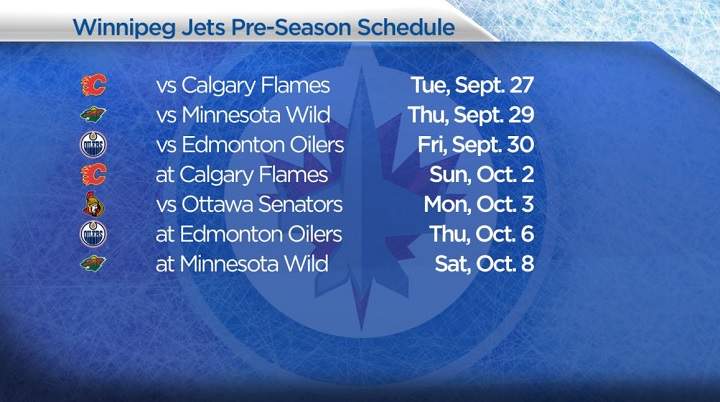 Winnipeg Jets open the pre-season against Calgary Flames on September 27 - image