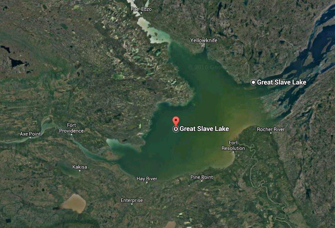 Great Slave Lake in the Northwest Territories.