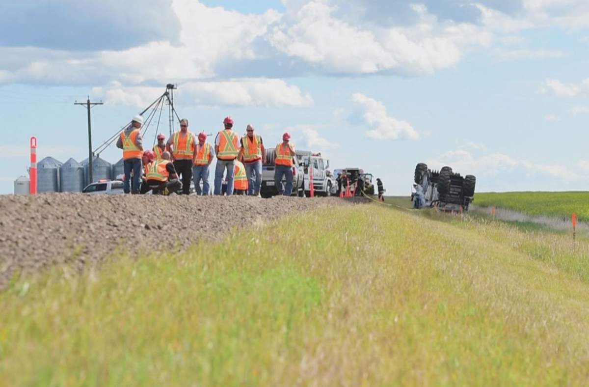 A fatal collision on Highway 672 and Range Road 81 on July 25, 2016.