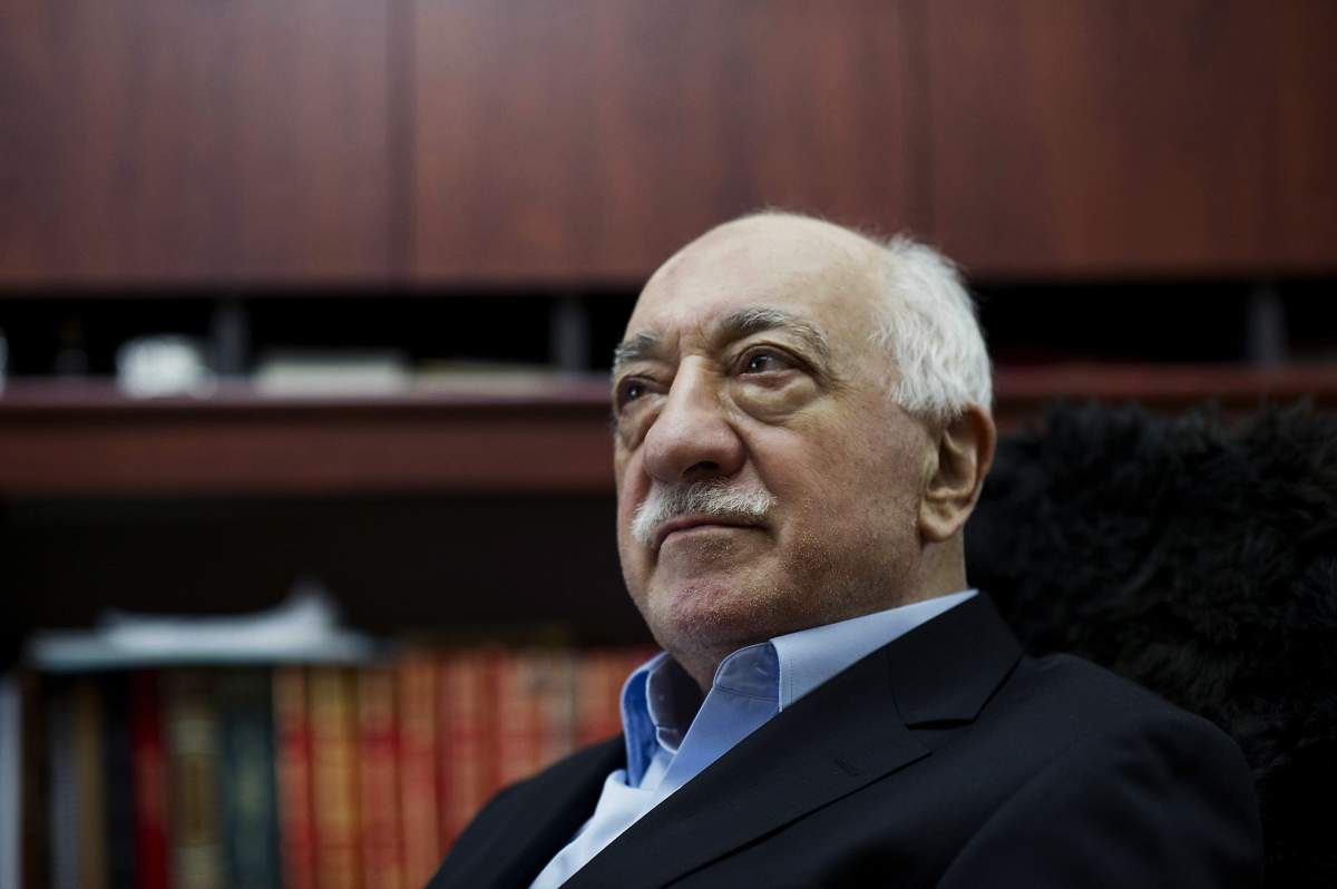 In this March 15, 2014 file photo, Turkish Muslim cleric Fethullah Gulen, sits at his residence in Saylorsburg, Pa. A lawyer for the Turkish government, Robert Amsterdam, said that “there are indications of direct involvement” in the Friday, July 15, 2016, coup attempt of Fethullah Gulen, a Muslim cleric who is living in exile in Pennsylvania.