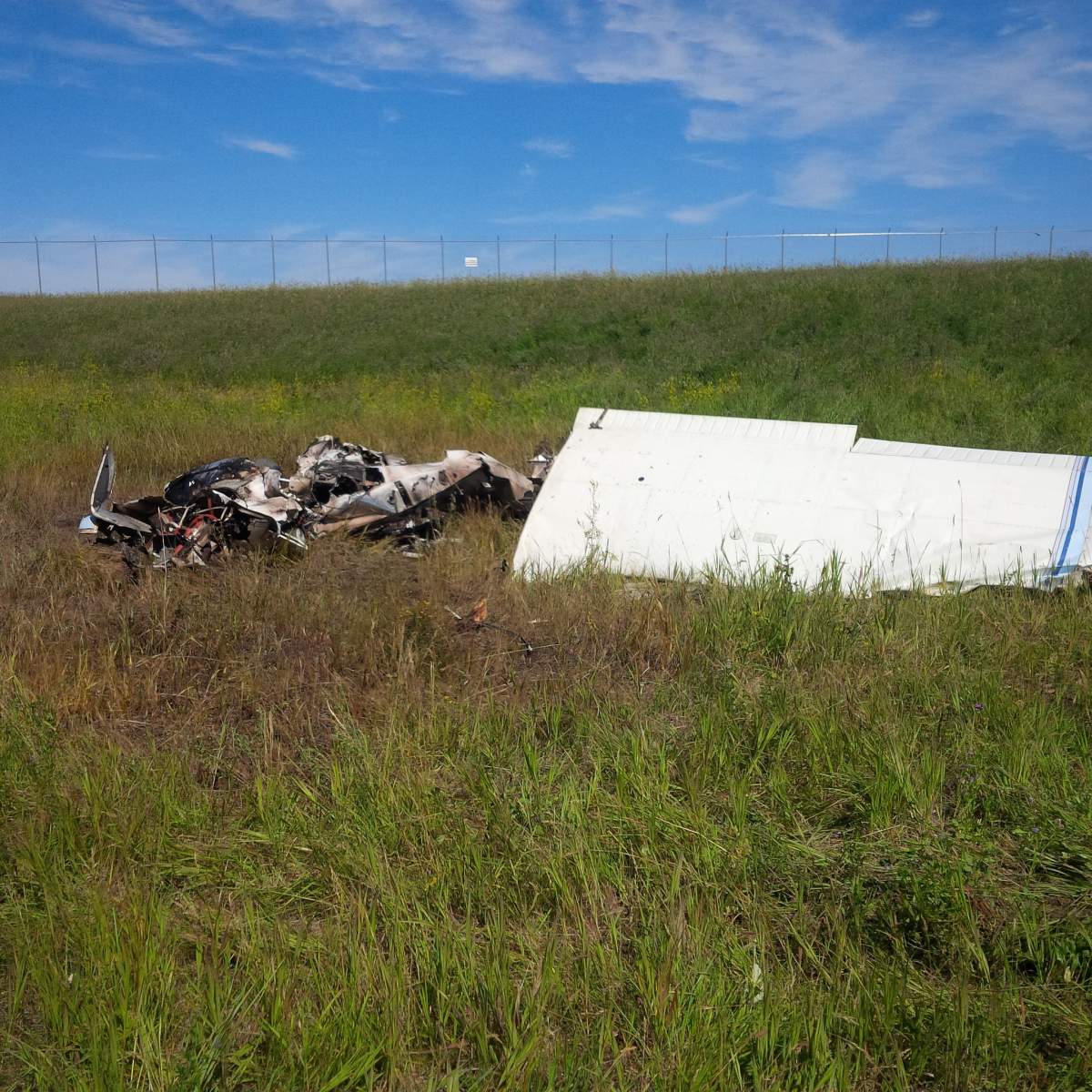 The Transportation Safety Board released photos of the deadly plane crash that claimed two lives on the outskirts of Winnipeg.