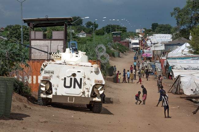 In this photo taken July 25, 2016, more than 30,000 Nuer civilians were sheltered in a United Nations base in South Sudan's capital Juba for fear of targeted killings by government forces.