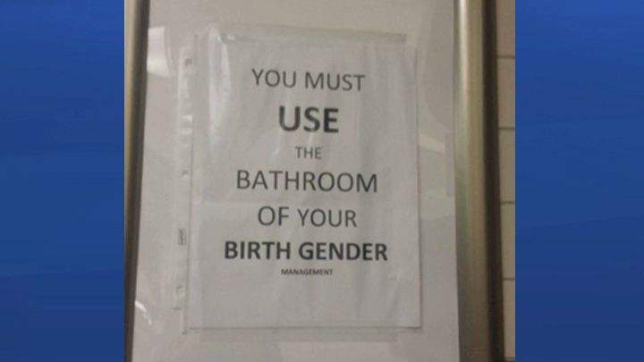 Bathroom sign