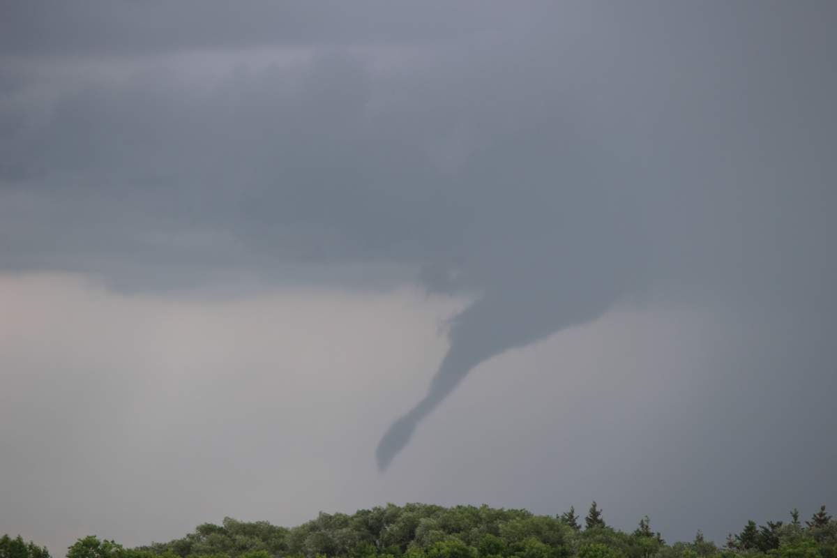 File photo of a funnel cloud near Oak Bluff
.