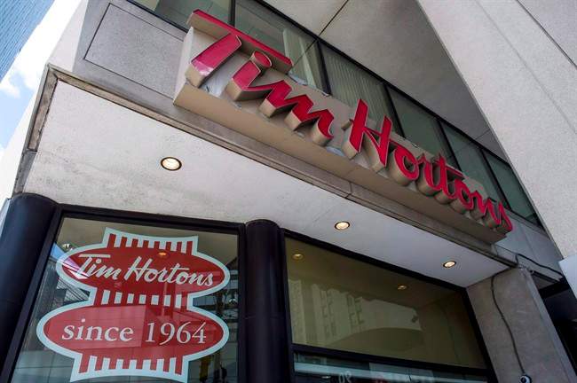 A Tim Hortons coffee shop in downtown Toronto, on Wednesday, June 29, 2016. 