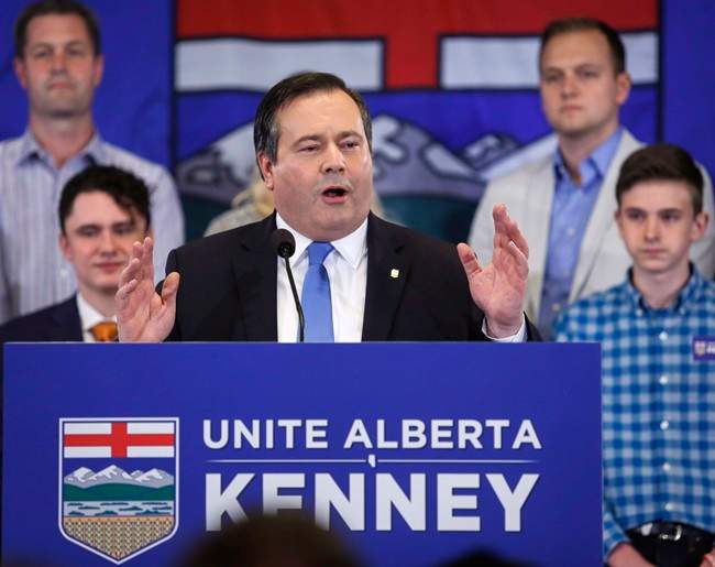 Alberta Conservative MP Jason Kenney announcing he will be seeking the leadership of Alberta\’s Progressive Conservative party in Calgary, Alta., Wednesday, July 6, 2016.