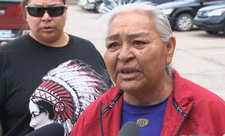 Eva Meechance told reporters in Saskatoon on Monday that she wants the teen accused of killer her great-grandson tried as an adult.