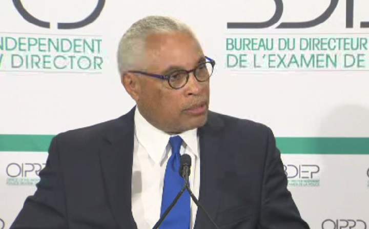 Gerry McNeilly, the head of the province's Independent Police Review Director, speaks at a press conference in Toronto on July 12, 2016.