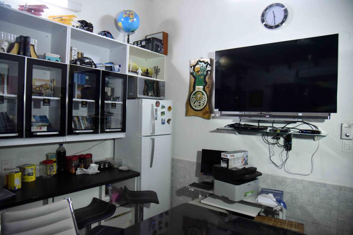 View of Brazilian drug trafficker Jarvis Chimenes Pavao’s cell at Tacumbu prison in Asuncion on July 28, 2016.