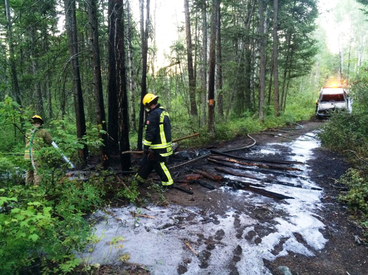 Suspicious vehicle fire in West Kelowna - image