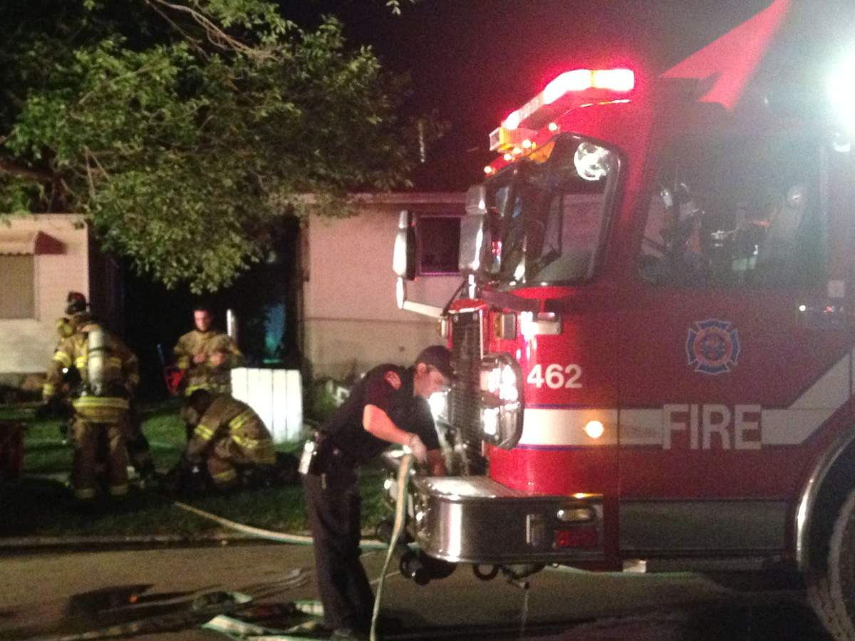 Fire crews were called to a fire at a duplex at 6620 128 Avenue in northeast Edmonton early Thursday morning. July 14, 2016.