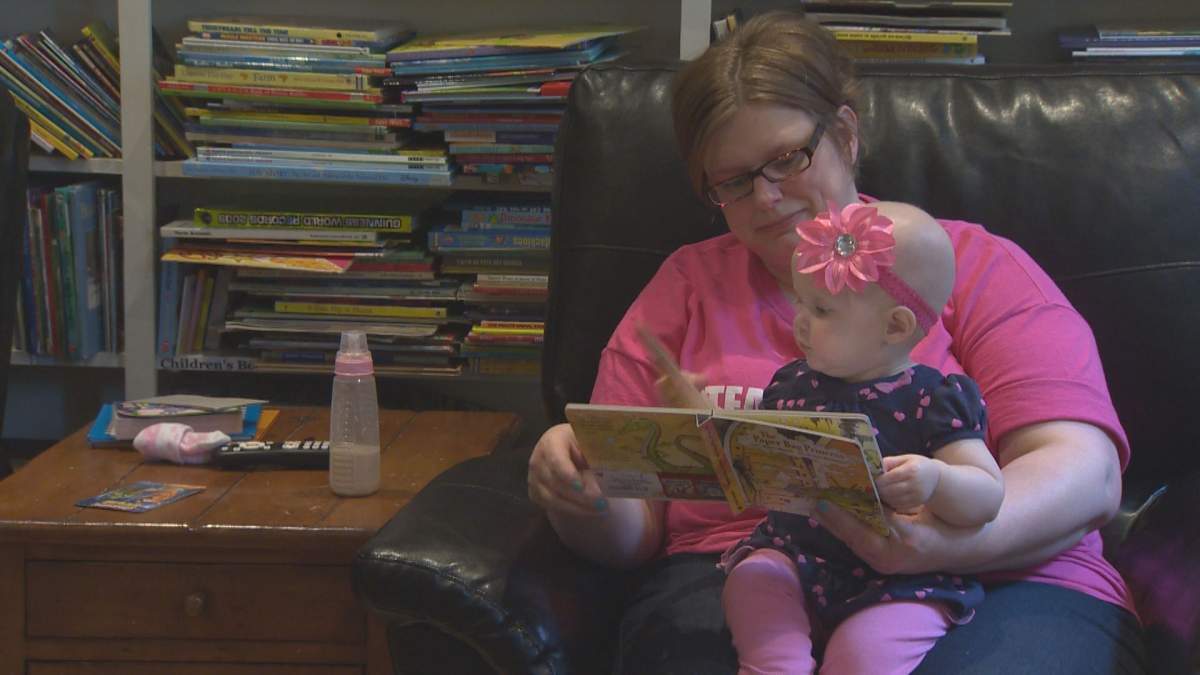 Erin Curwin and her daughter Marlie pictured at Ronald McDonald House in Halifax on March 24, 2016.