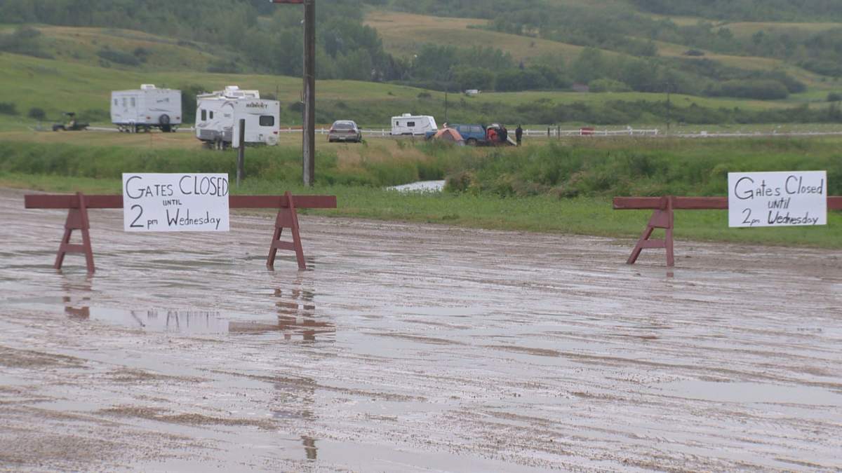 The rainy weather the last few days have Craven Country Jamboree Organizers closing the gates to campers for the day.