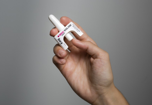 A nasal spray version of the overdose-reversing drug naloxone.