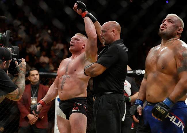 Brock Lesnar may have failed a drug test.
