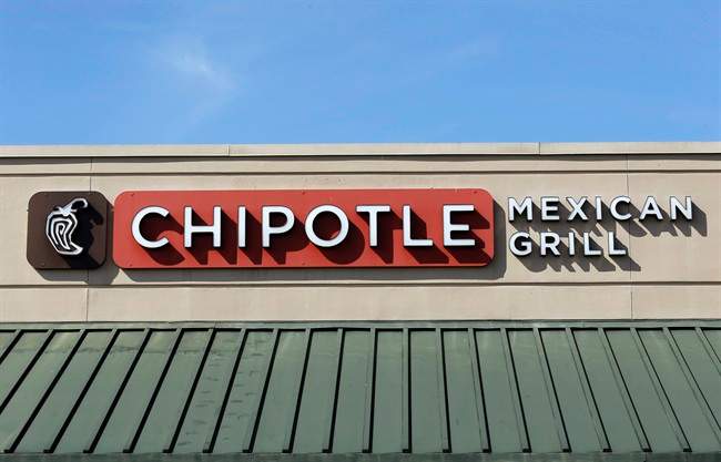 A file photo of Chipotle signage. 