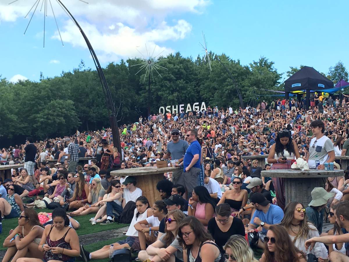 The crowd at Osheaga, Friday, July 29, 2016.