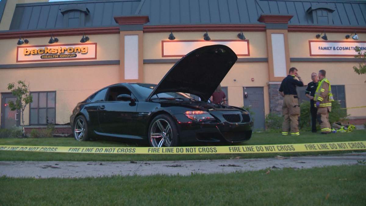 Police investigate after two women were struck by a vehicle in Quarry Park on Tuesday, July 26, 2016.