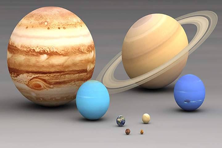 Jupiter, seen here, is clearly the king of the solar system.