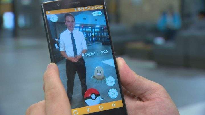 Pokemon Go uses augmented reality technology to place Pokemon in the real world.