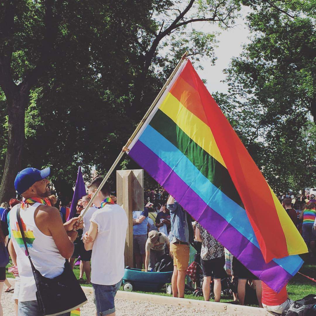 Thousands turned up for Steinbach's first Pride event.