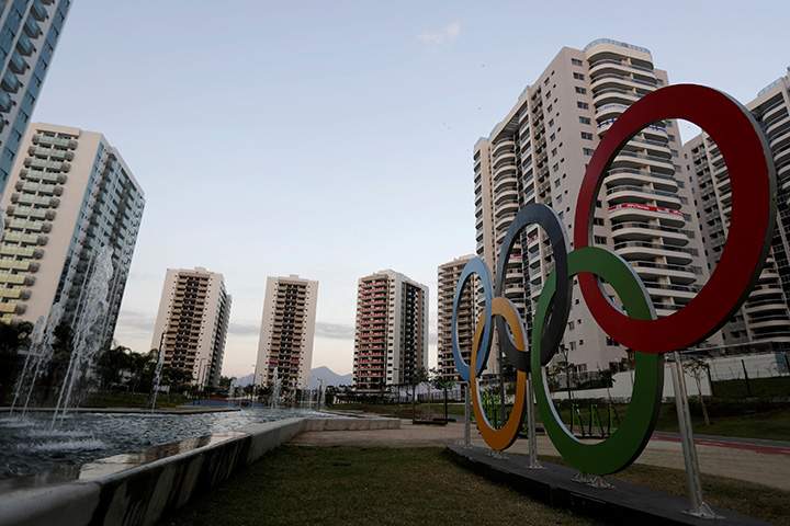 General view of the Athletes Village is seen on July 23, 2016, in Rio de Janeiro, Brazil. 