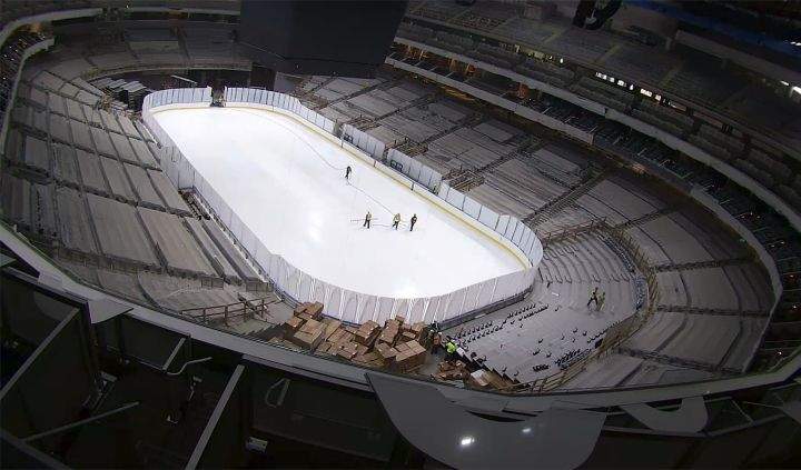 The ice at Rogers Place.