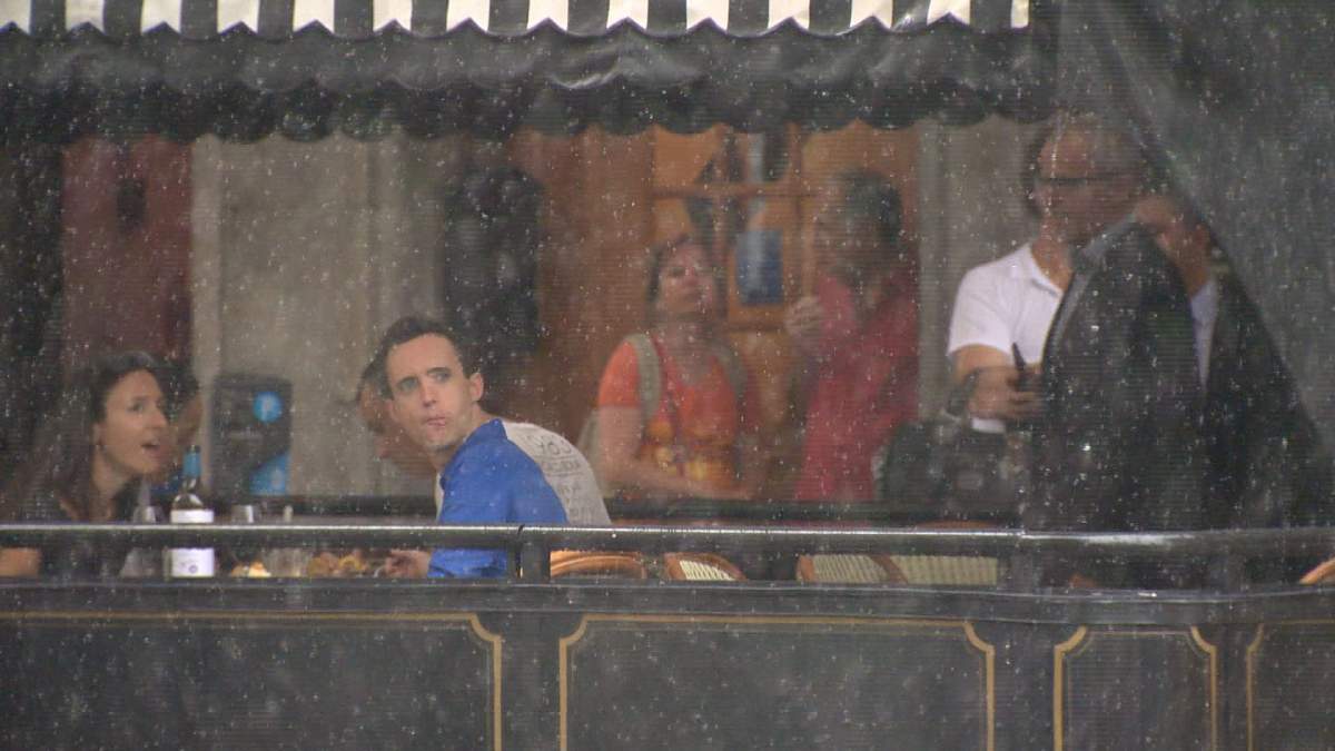 Torrential rain falls in Montreal.