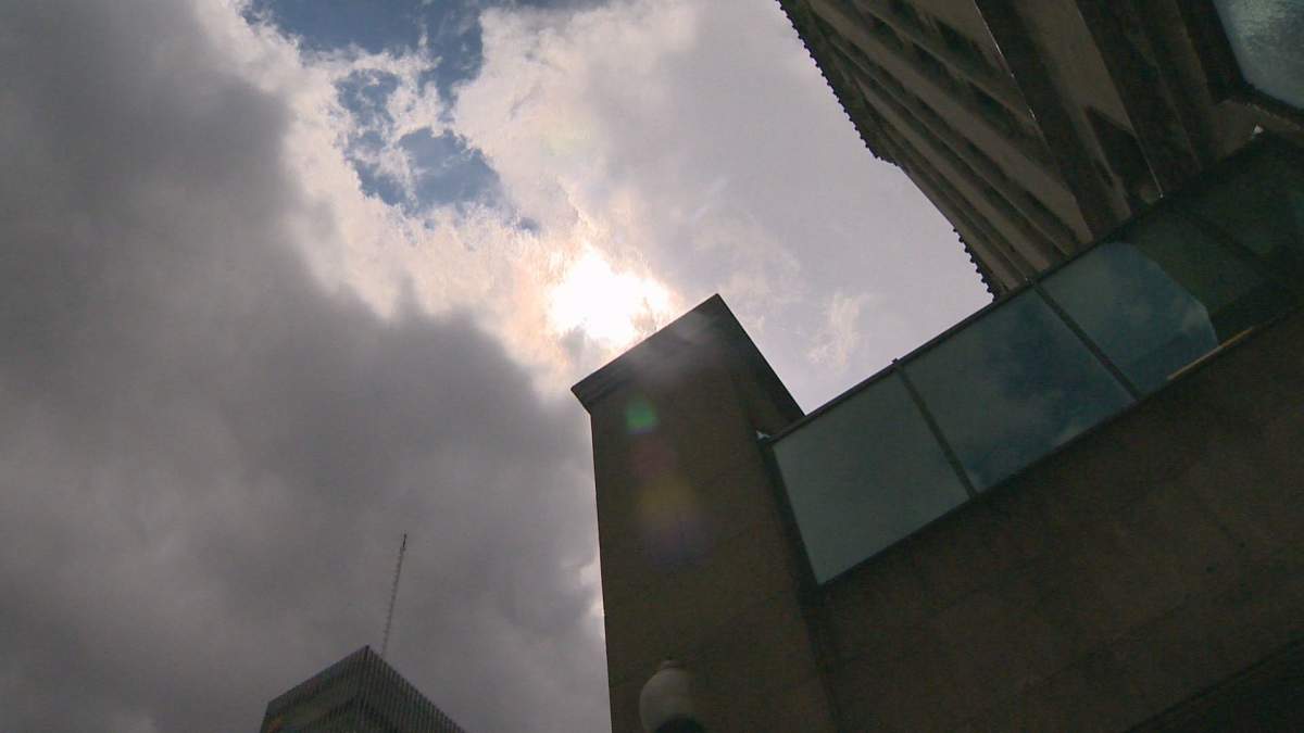 Torrential rain falls in Montreal.