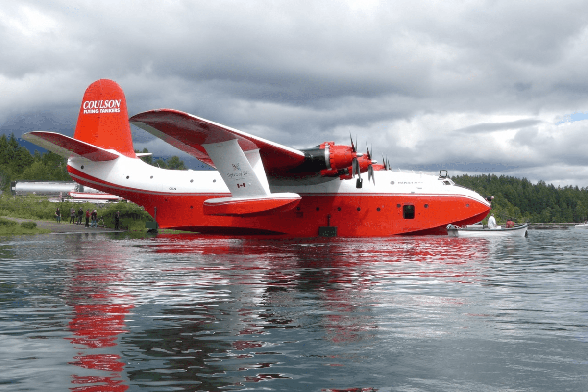 A Martin Mars water bomber.