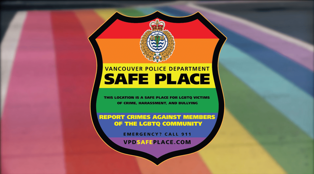 Vancouver Police launch safe place program for LGBTQ feeling threatened - image