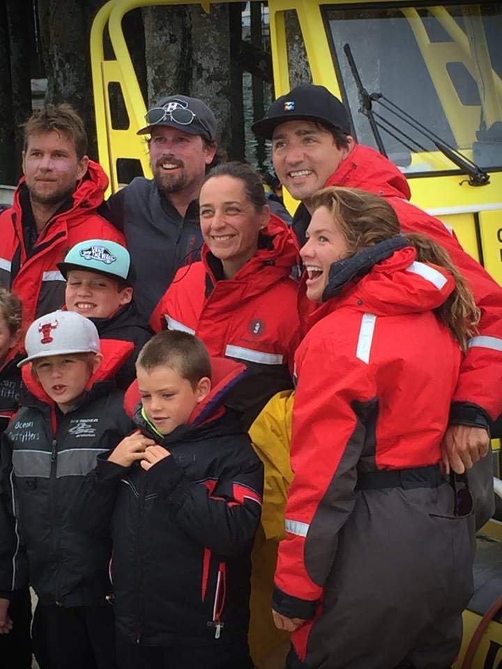 Justin Trudeau in Tofino Ocean Outfitters