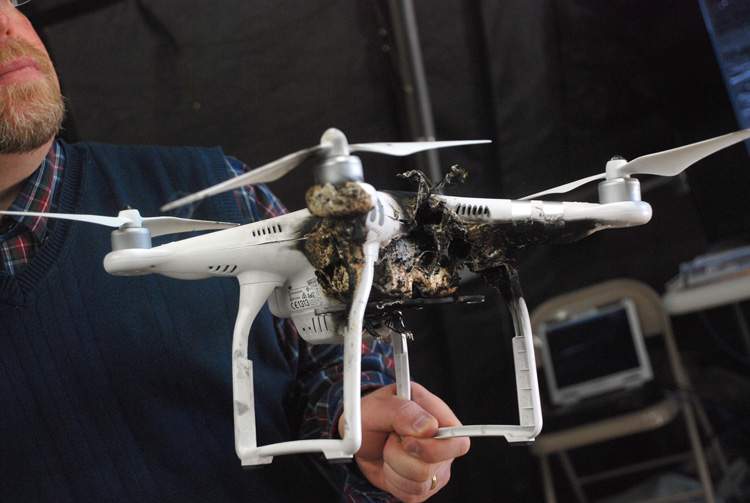 U.S. Army scientists successfully destroyed a drone with a laser earlier this year. "We absolutely blew lots of stuff up," the lead researcher said.