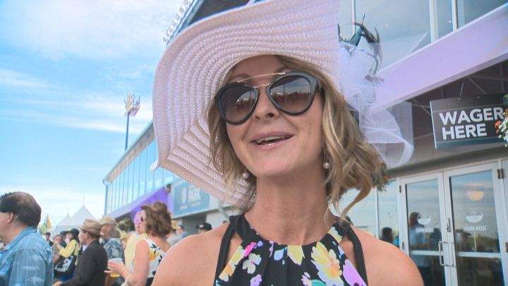 Kathryn Ferguson dresses up for what could be the last Canadian Derby to be held in Edmonton. Aug. 20, 2016.