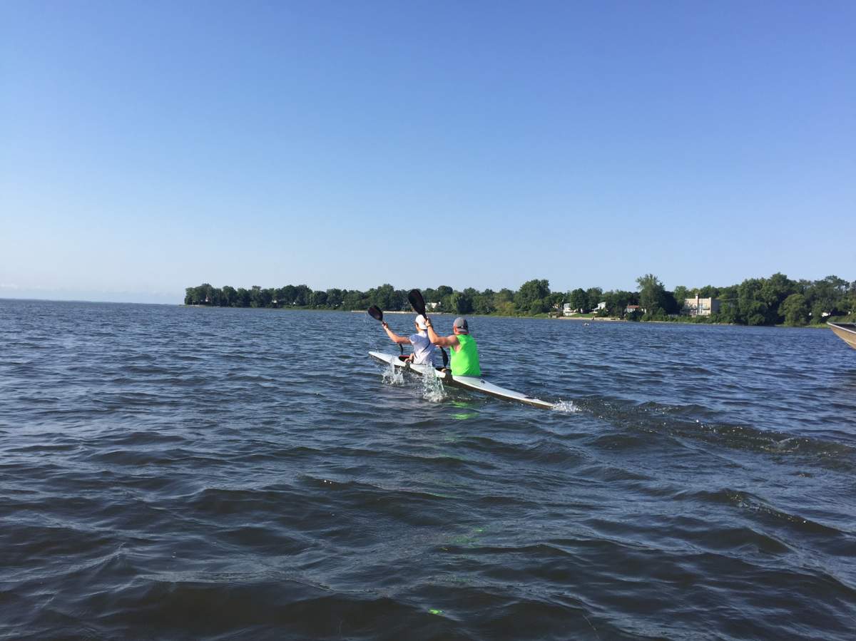 Pointe-Claire canoeists practice before the national championships, Friday, August 26, 2016.