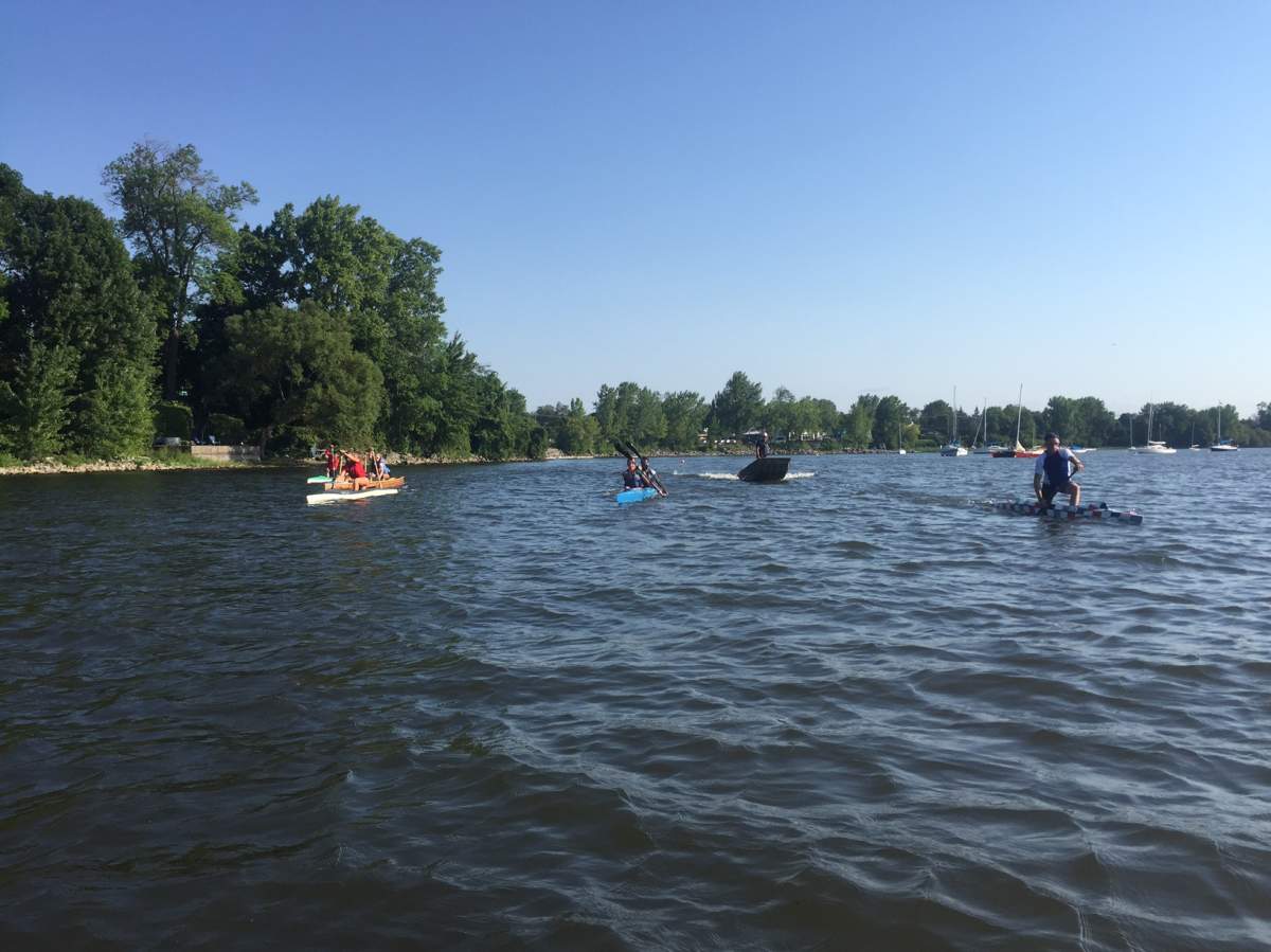 Pointe-Claire canoeists practice before the national championships, Friday, August 26, 2016.