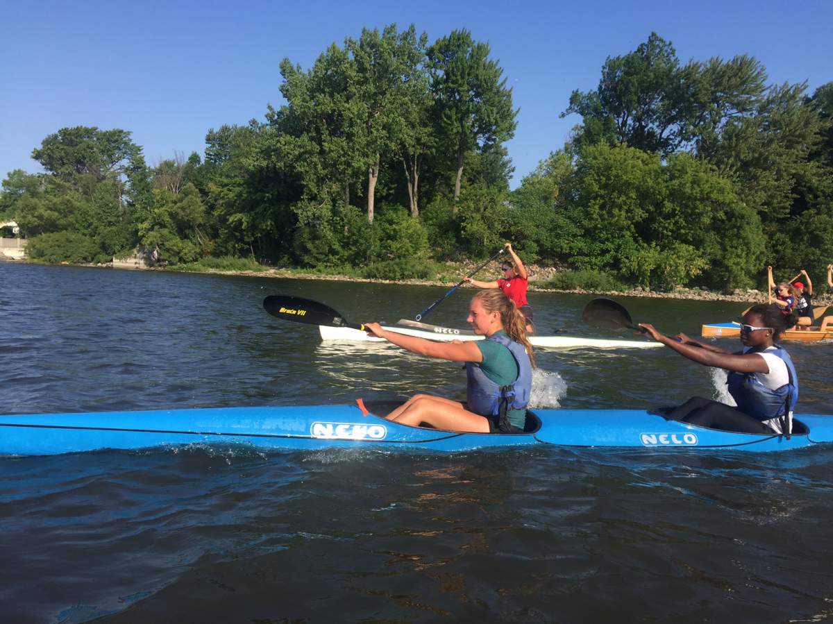 Pointe-Claire canoeists practice before the national championships, Friday, August 26, 2016.