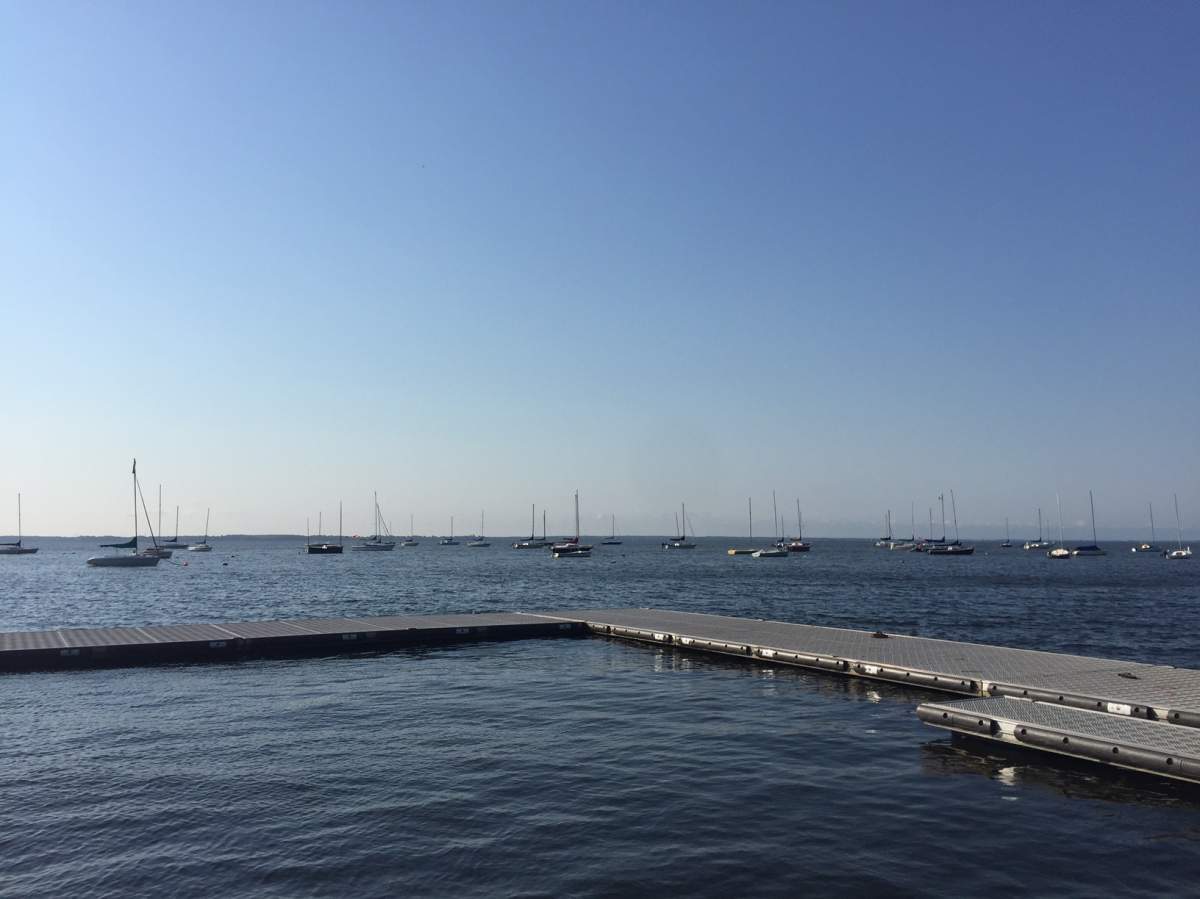 The dock at the Pointe-Claire Canoe Club, Friday, August 26, 2016.