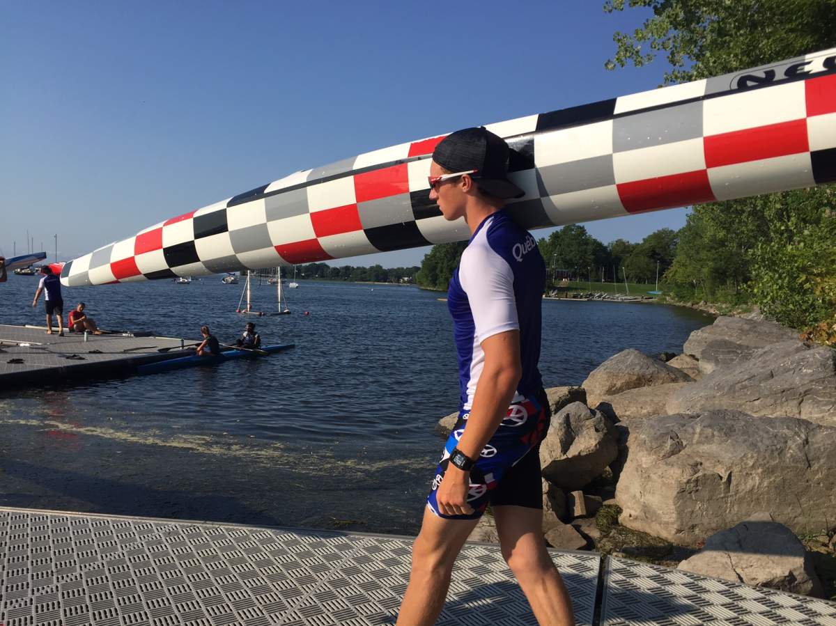 Pointe-Claire canoeists practice before the national championships, Friday, August 26, 2016.