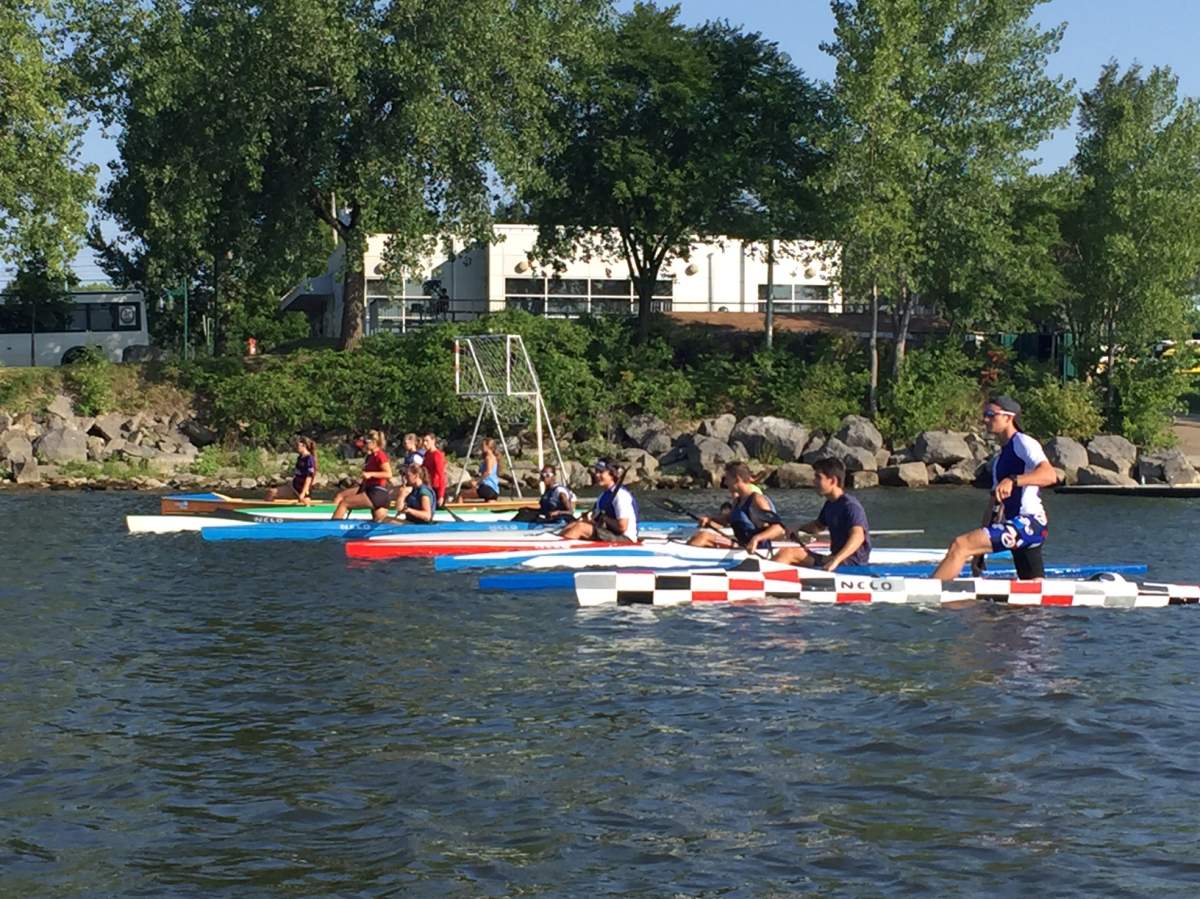 Pointe-Claire canoeists practice before the national championships, Friday, August 26, 2016.