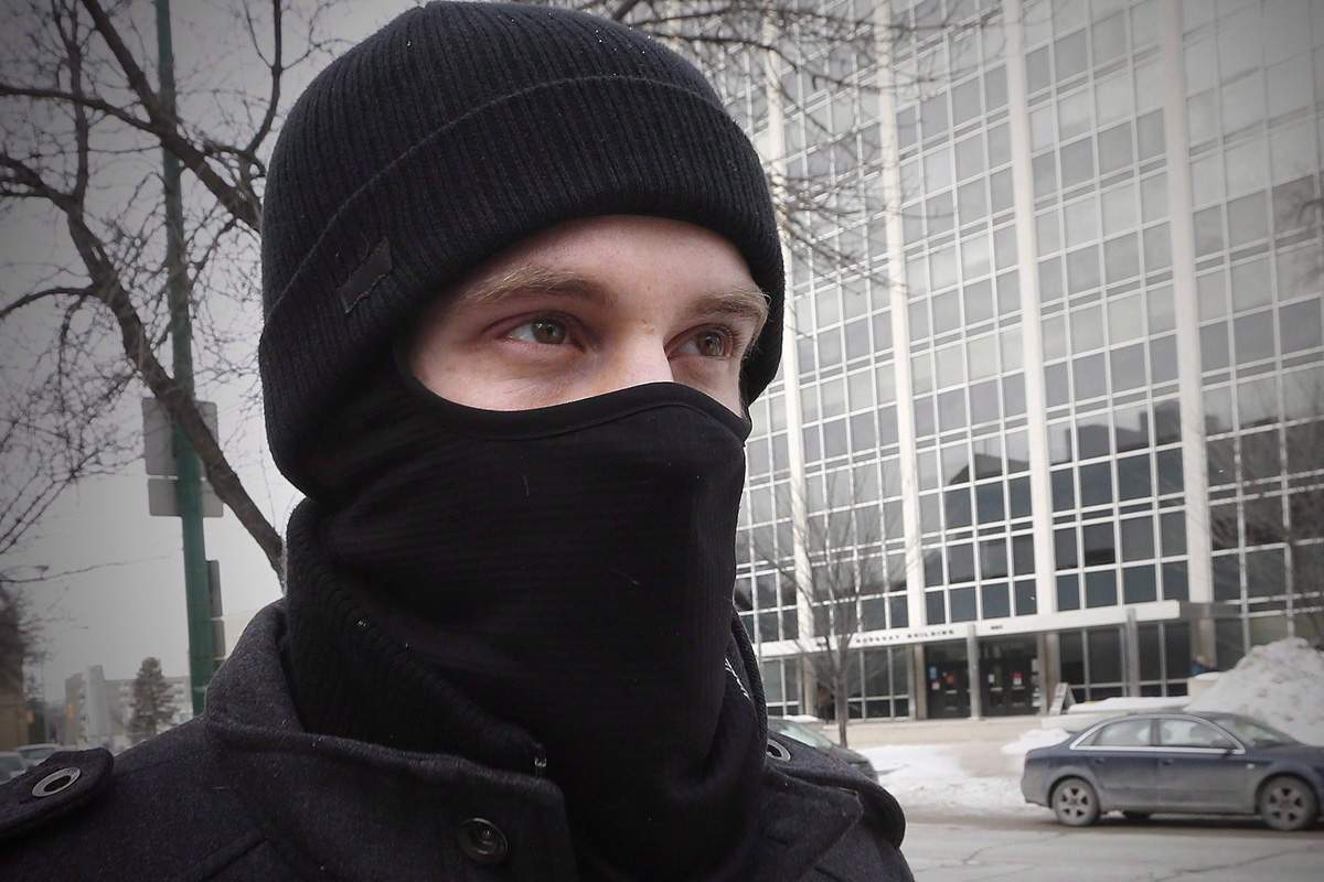 Aaron Driver leaves the Law Courts in Winnipeg, Tuesday, February 2, 2016. 