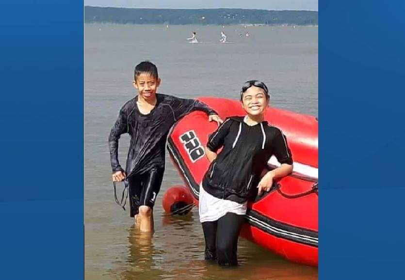 Friends identify two children who drowned at Grand Beach. David Medina, left, and Jhonalyn Javier.