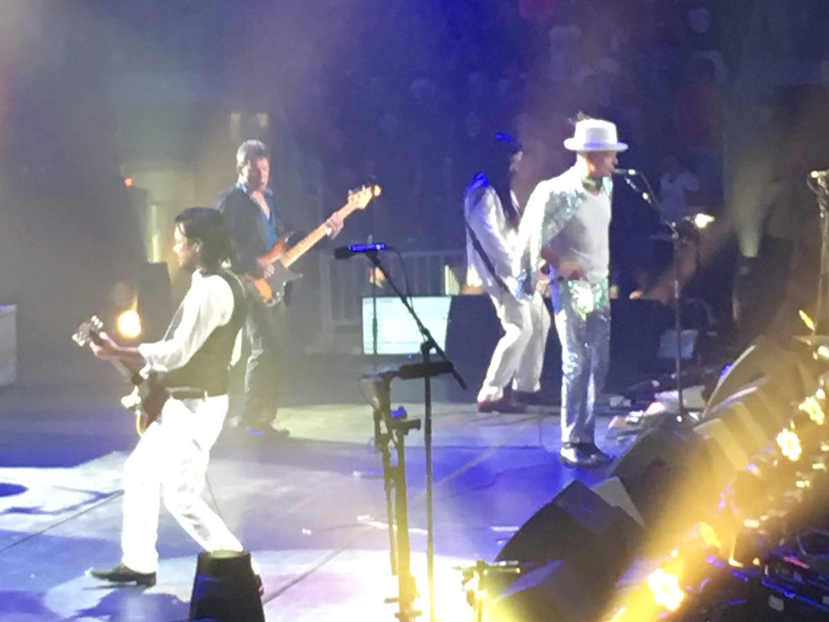 Gord Downie belts out New Orleans is sinking during the band’s encore.