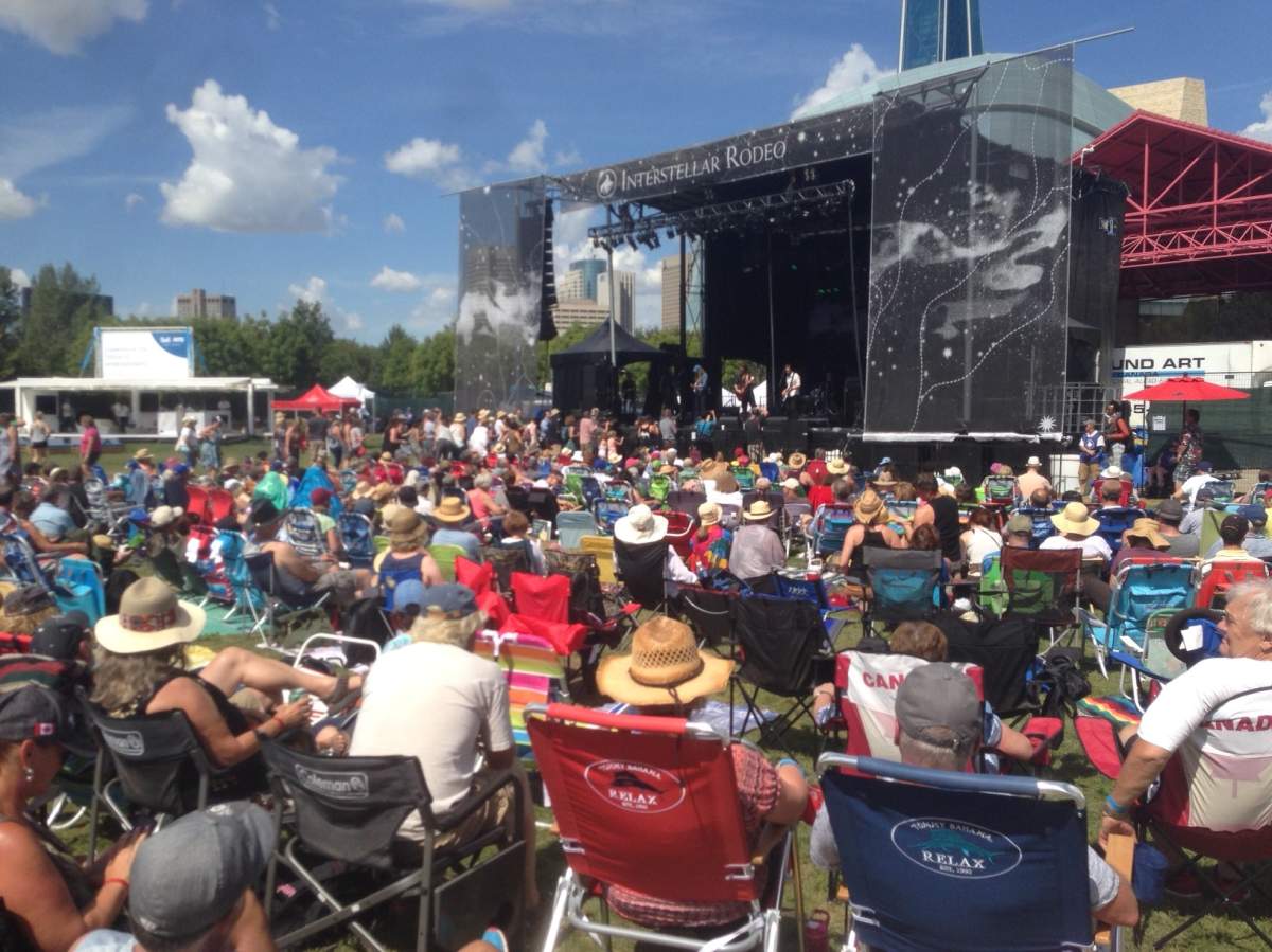 Fans enjoy the Interstellar Rodeo at the Forks in 2016.