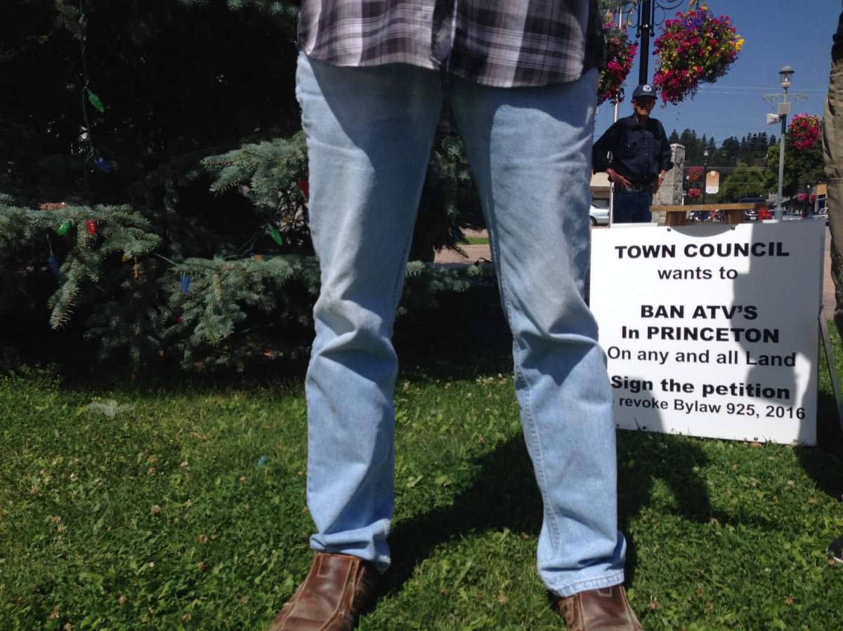 Princeton residents are fighting a proposed bylaw that would ban the riding of all-terrain vehicles within the community. 