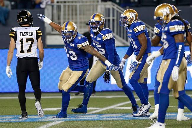 The CFL uses multiple in-house weather systems to weather. Wednesday's thunderstorm delayed the Bombers game by 2.5 hours.